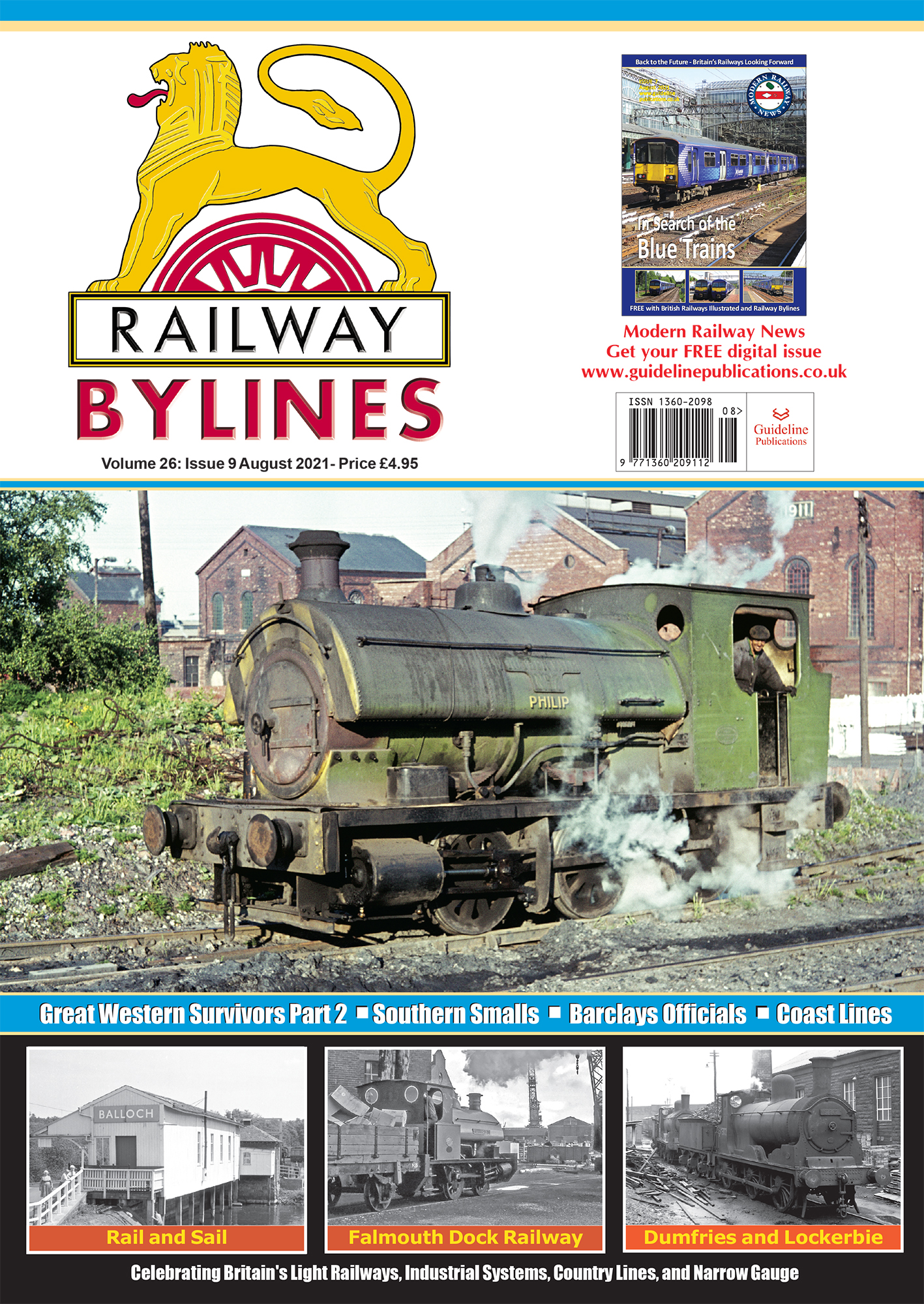 Guideline Publications Railway Bylines  vol 26 - issue 09 August 2021 