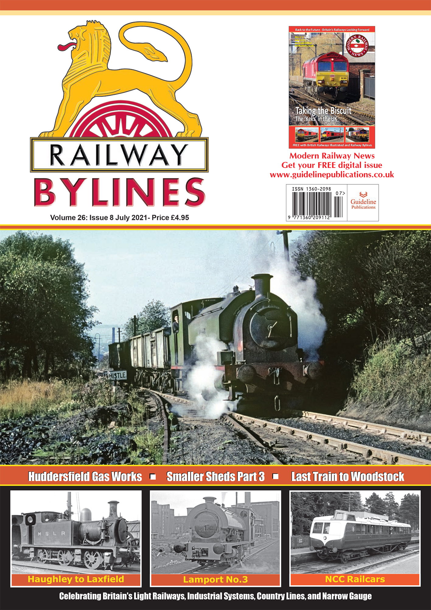 Guideline Publications Ltd Railway Bylines  vol 26 - issue 08 July 2021 